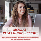 dilib Magnesium Drops 400mg in a glass with water