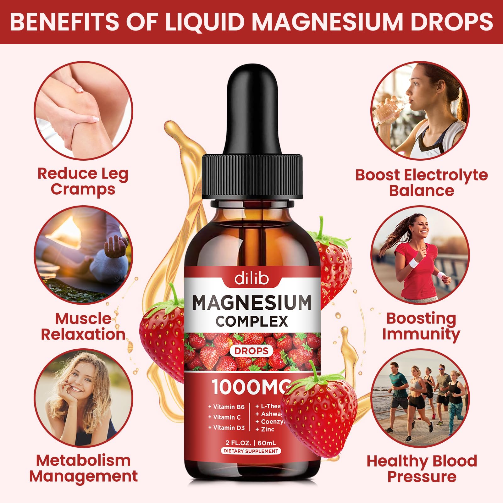 dilib Magnesium Drops 400mg with measuring dropper
