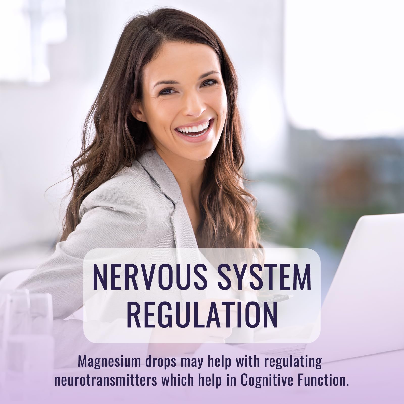 dilib Magnesium Glycinate Drops lifestyle shot on a kitchen counter