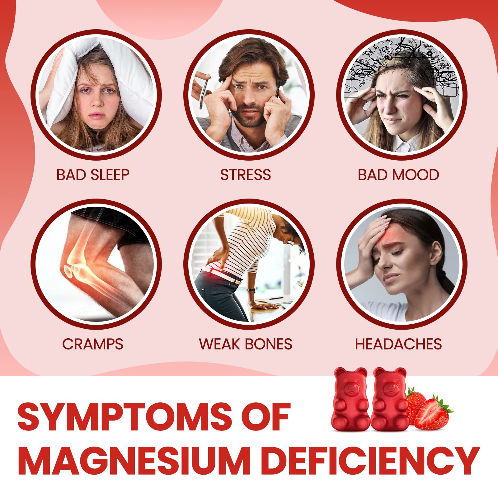 dilib Magnesium Glycinate Gummies 500mg close-up of gummies