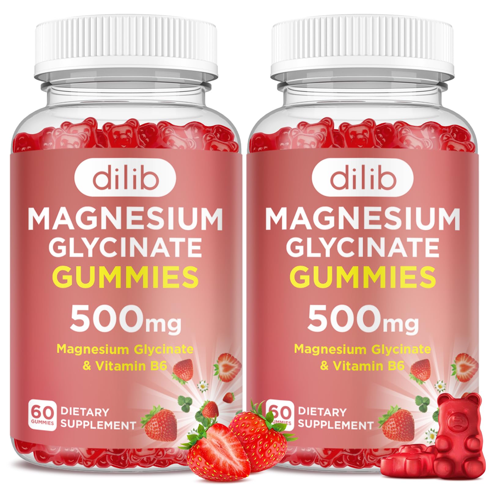 dilib Magnesium Glycinate Gummies 500mg front view