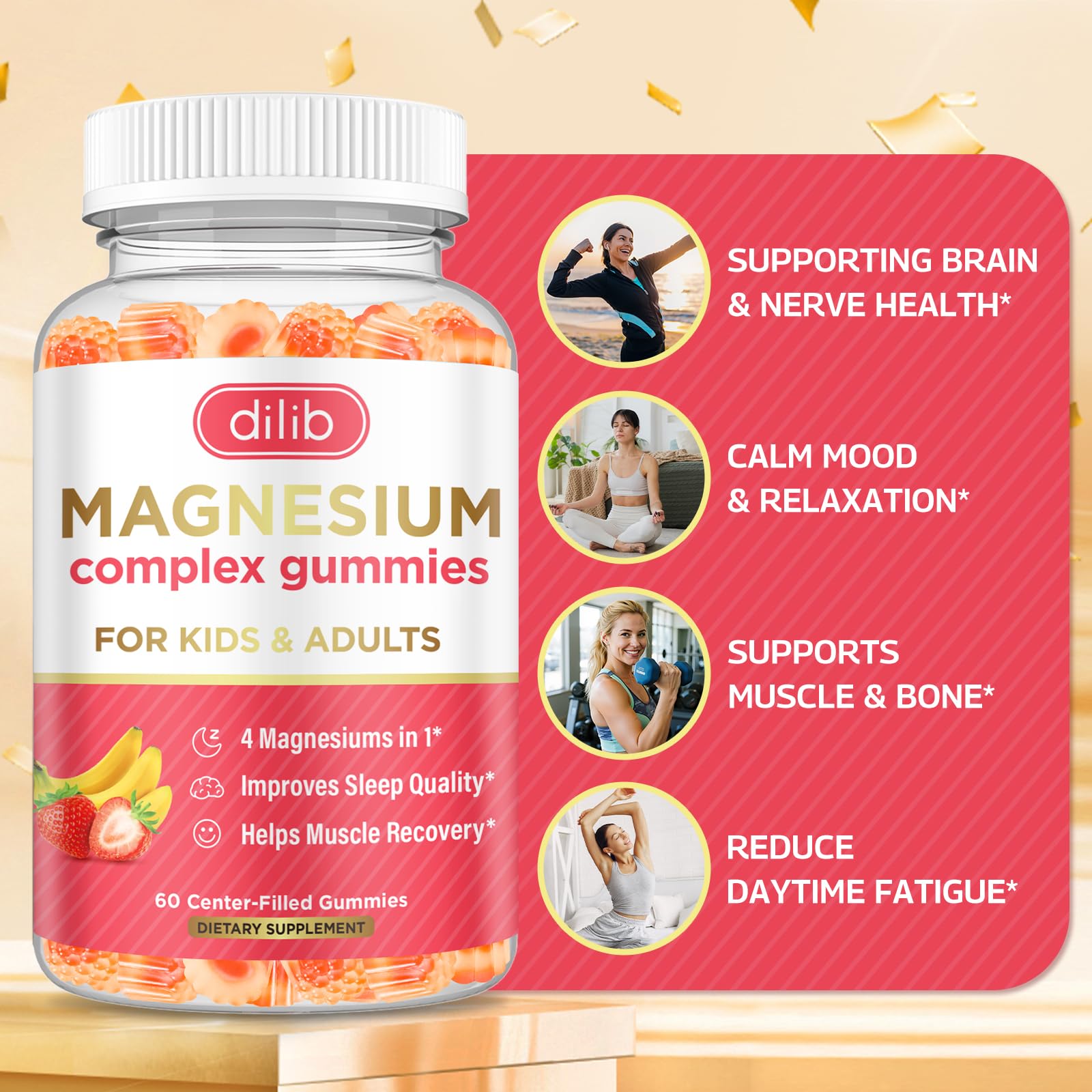 dilib Magnesium Gummies for Kids 200g packaging
