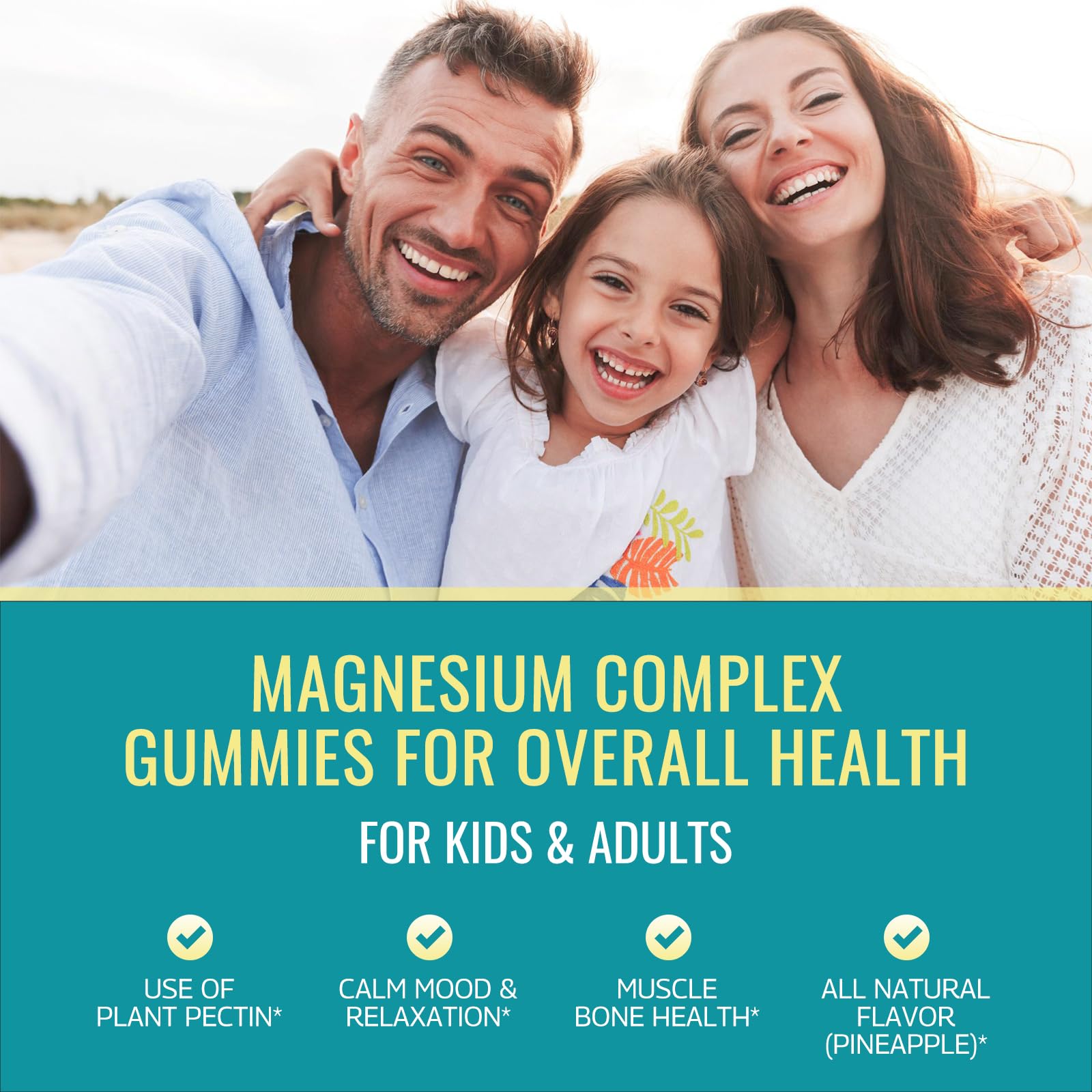 dilib Magnesium Gummies for Kids packaging side view