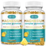 dilib Magnesium Gummies for Kids pineapple flavour front view