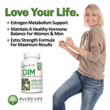 DIM Supplement bottle side view