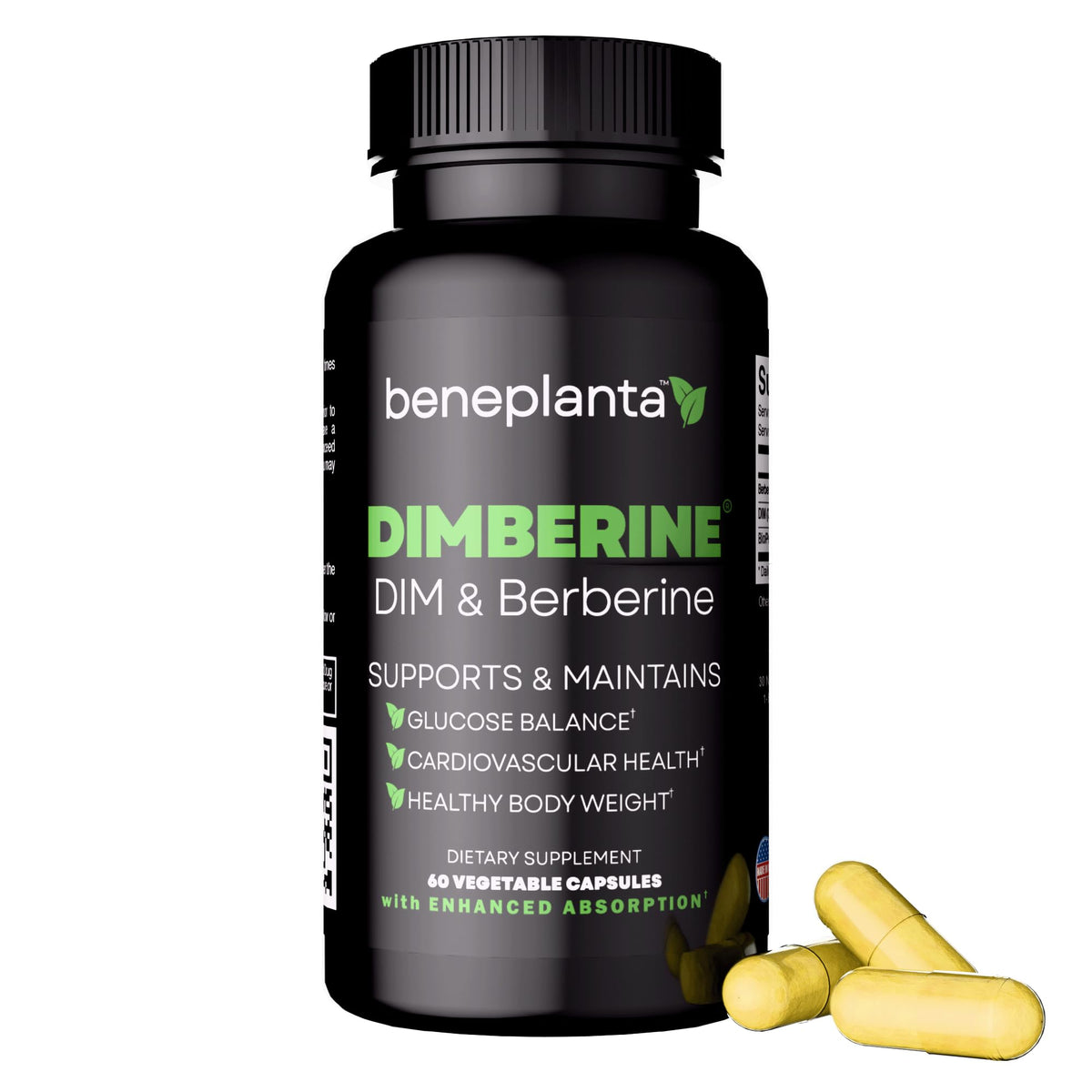 Dimberine Blended Vitamin & Mineral Supplement 60 Capsules front view
