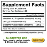 Dimberine Blended Vitamin & Mineral Supplement 60 Capsules side view