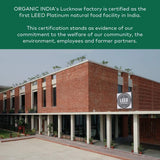 Dimensions of ORGANIC INDIA Liver Extracts Supplement bottle