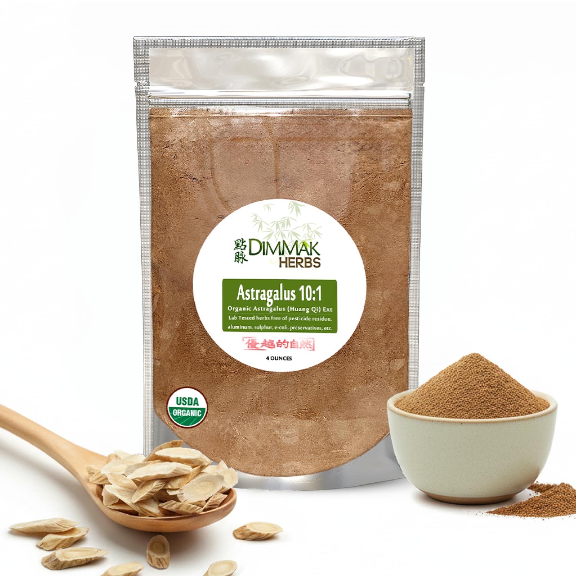 Dimmak Herbs Astragalus 10:1 Extract front view packaging