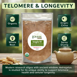 Dimmak Herbs Astragalus 10:1 Extract in a glass of hot water
