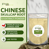 Dimmak Herbs Huang Qin Scutellaria Baicalensis 130g Powder packaging