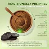 Dimmak Herbs Prepared Rehmannia Root 112g scoop with powder