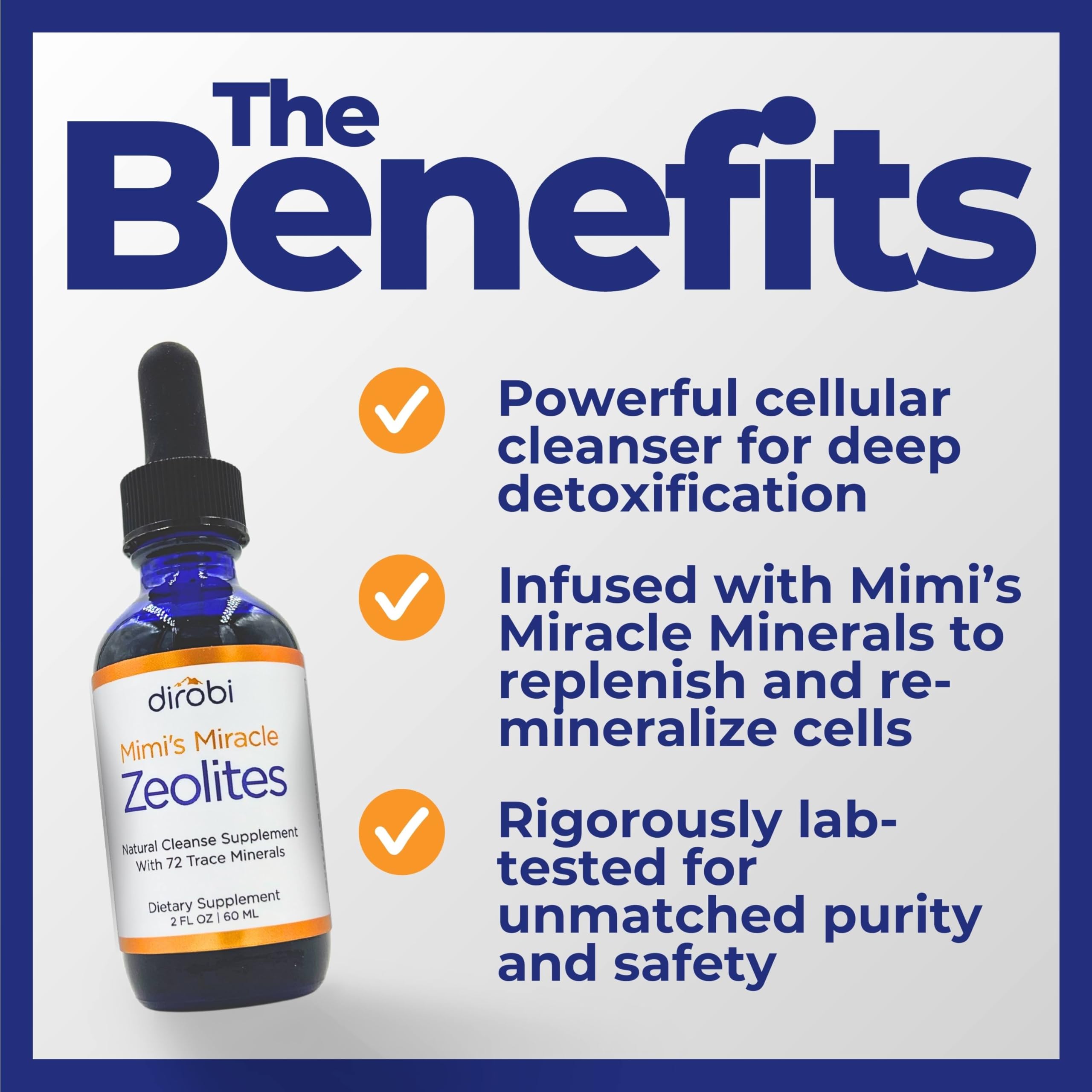 Dirobi Mimi’s Miracle Zeolites liquid supplement ingredients list