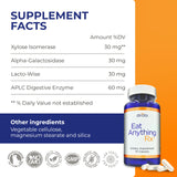 Dirobi Multi-Enzymes capsules in a glass of water