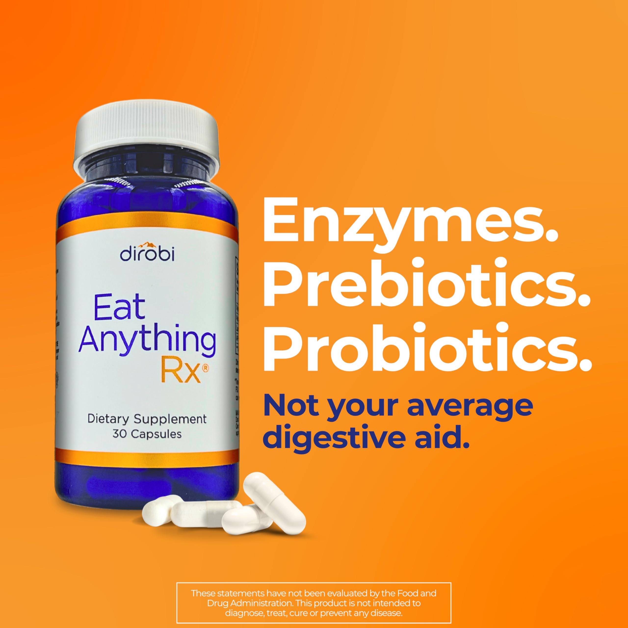 Dirobi Multi-Enzymes daily Support Capsules close-up