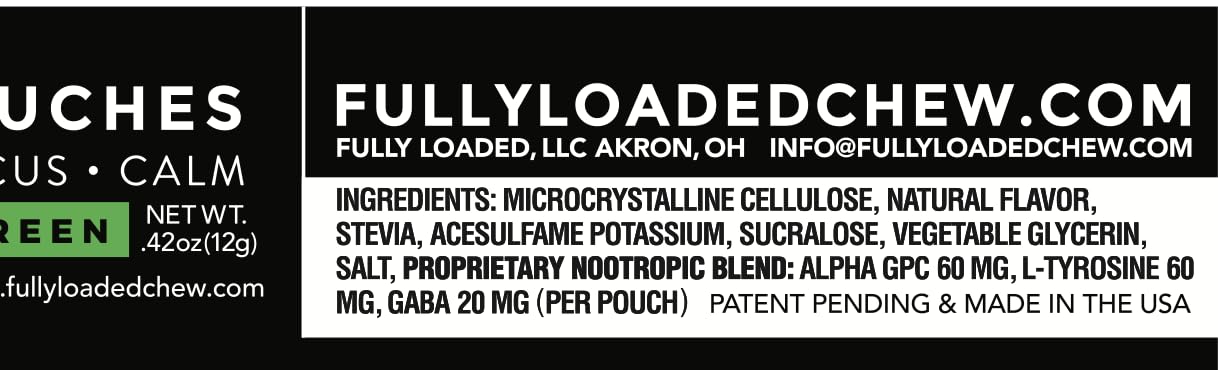 Discreet pouch of Fully Loaded Bullseye ALPHA Nootropic Pouches