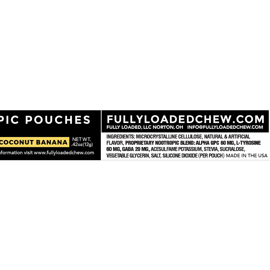 Discreet white pouch of Fully Loaded Bullseye ALPHA Nootropic