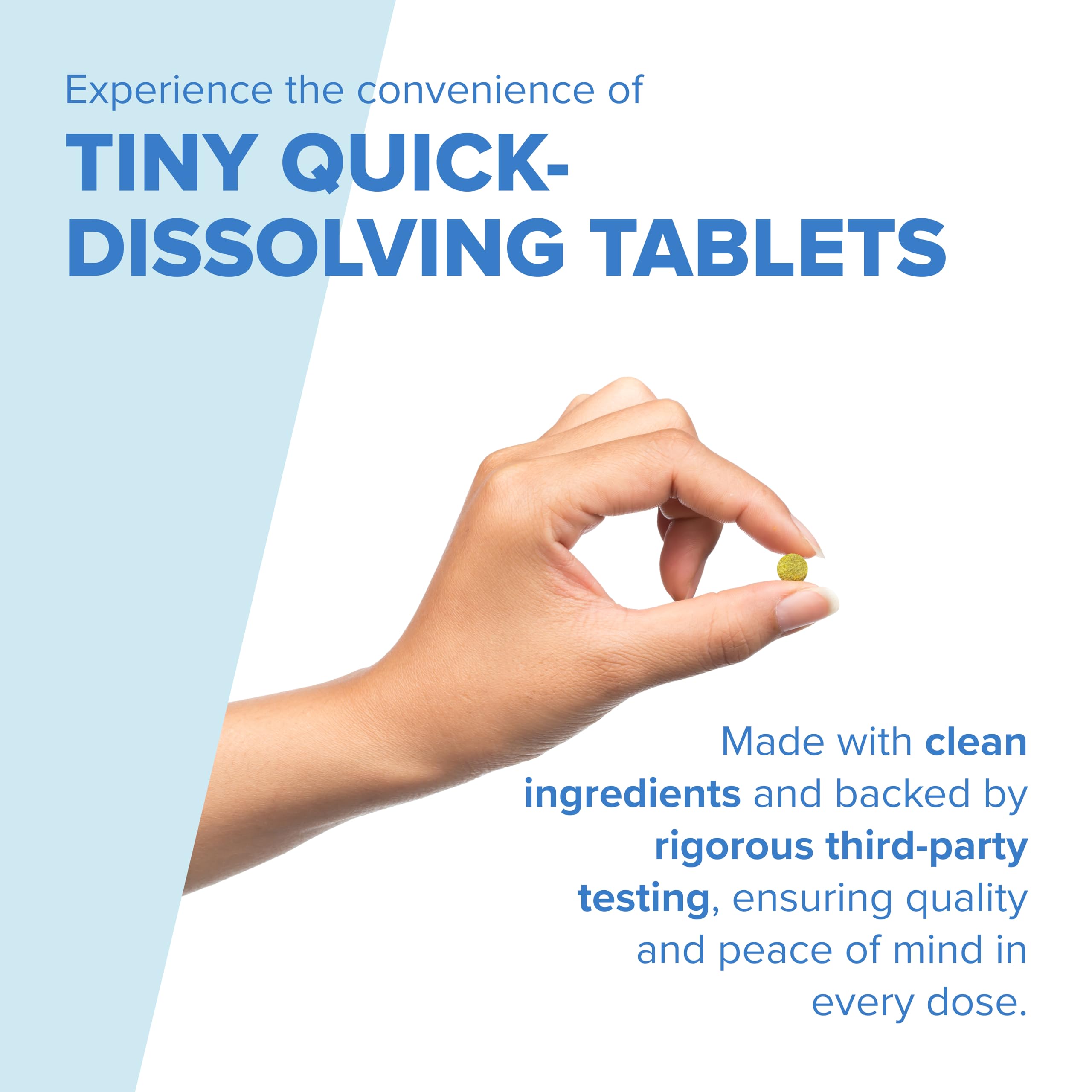 Dissolvable tablet of quality Source Zinc Supplement on a table