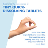 Dissolvable tablet of quality Source Zinc Supplement on a table