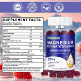 Ditasum Magnesium Glycinate Gummies side view showing nutritional information