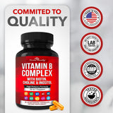 Divine Bounty B-Complex Supplement lifestyle scene with capsules