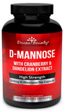 Divine Bounty D Mannose 600mg capsules front view