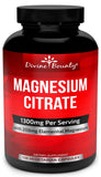 Divine Bounty Magnesium Citrate Supplement 1300mg front view