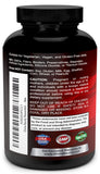 Divine Bounty Resveratrol Supplement side view with ingredients