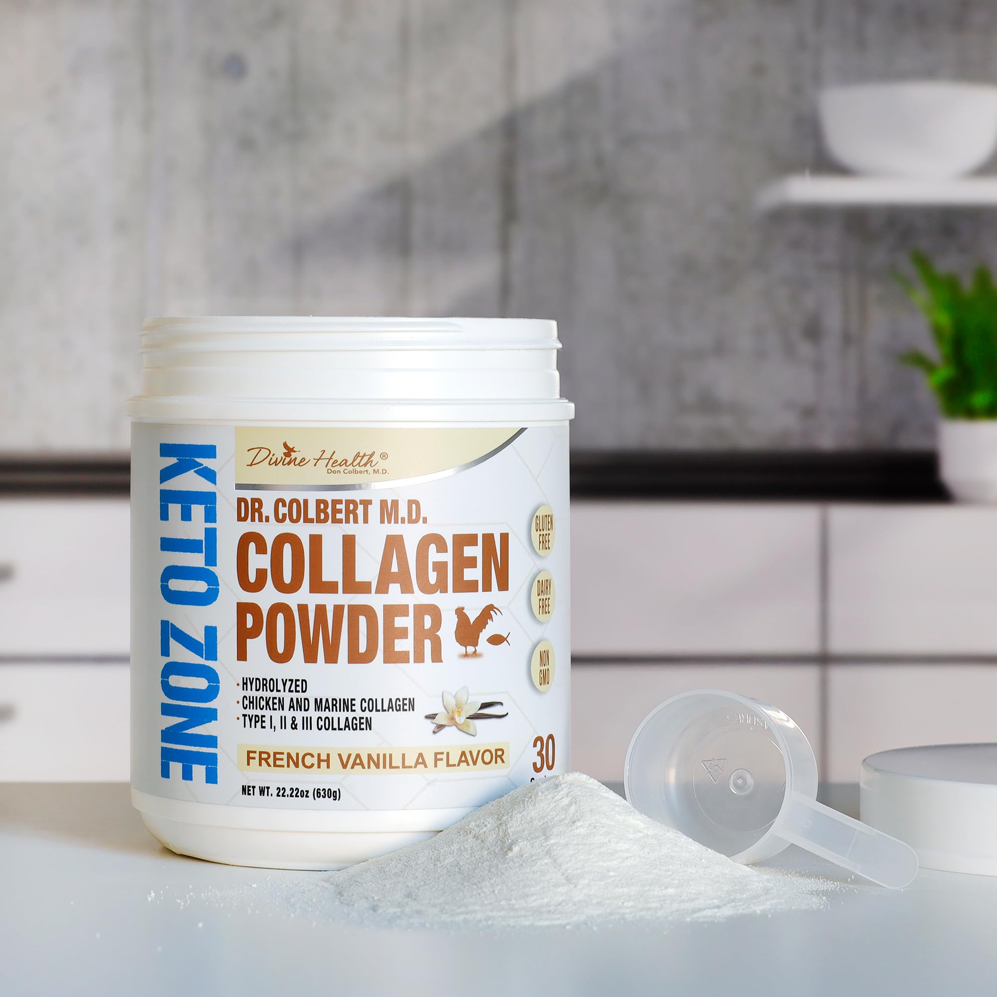 Divine Health Collagen Supplement 739g packaging