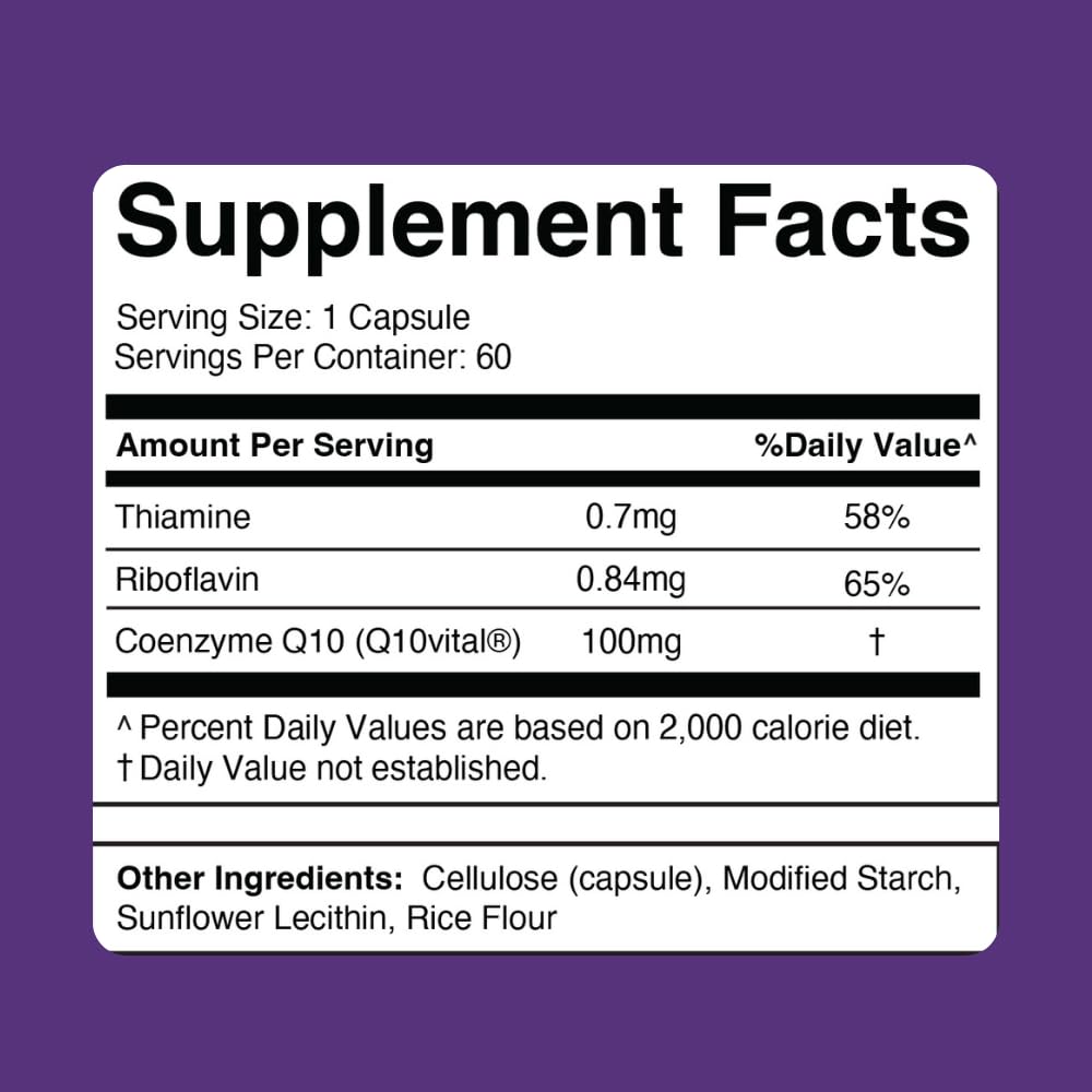 Divine Health CoQ10 Liposomal Supplement ingredients close-up