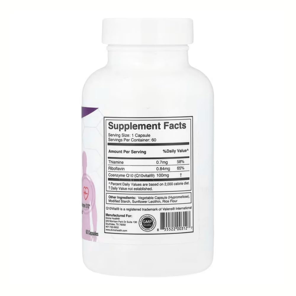 Divine Health CoQ10 Liposomal Supplement packaging