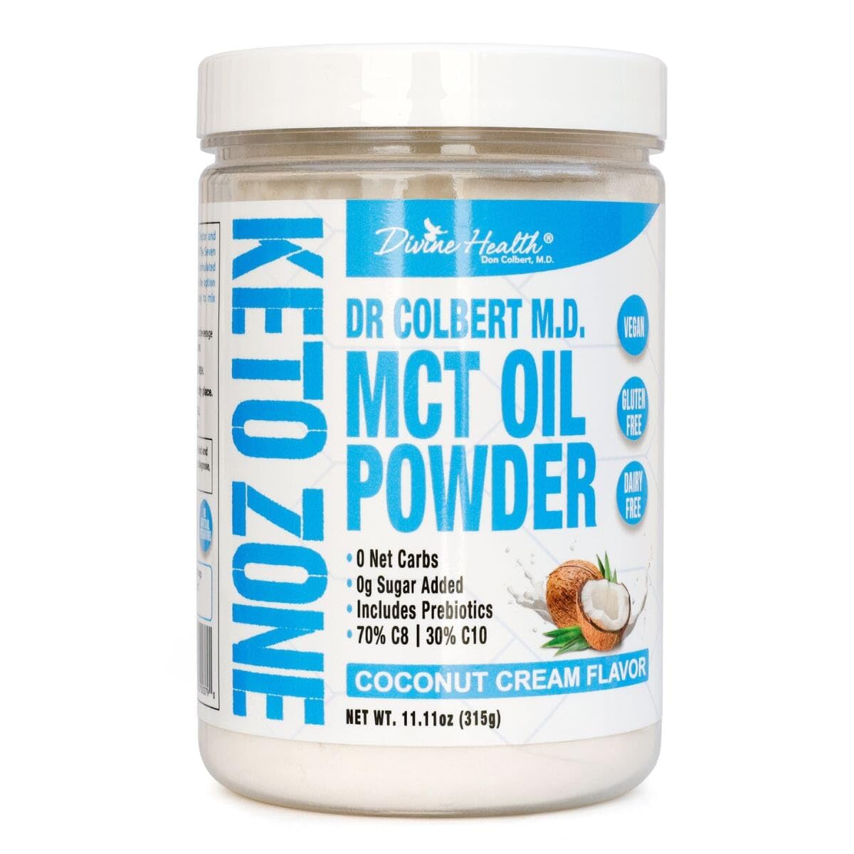 Divine Health MCT Oil Powder 315g front view