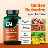 Divinity Nutra Berberine Capsules lifestyle scene with herbs