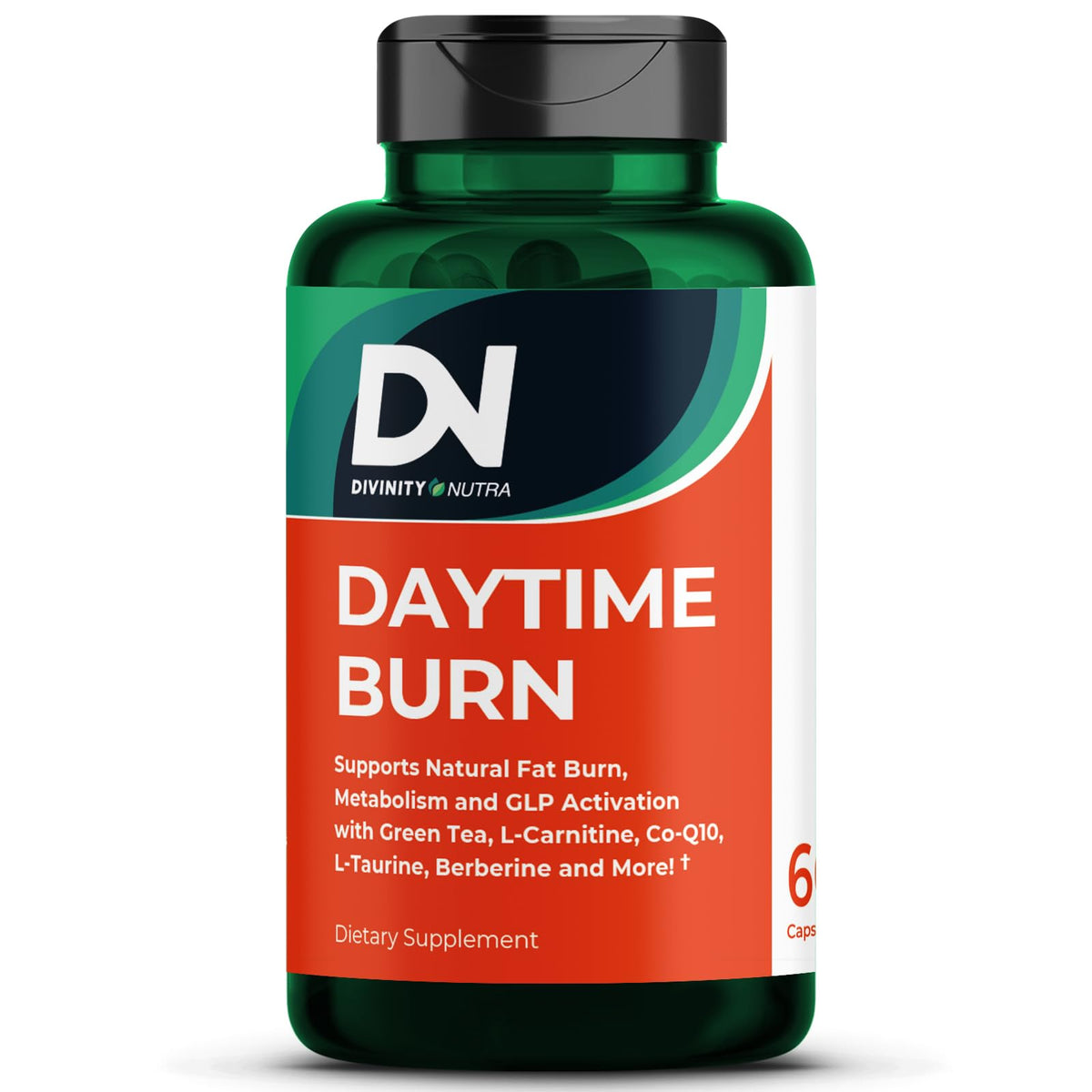 Divinity Nutra DN Daytime Fat Burner front view with label