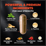 Divinity Nutra DN Daytime Fat Burner ingredients list on packaging