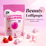 Divinity Nutra L-Glutathione Vitamin C Lollipops individual wrapped