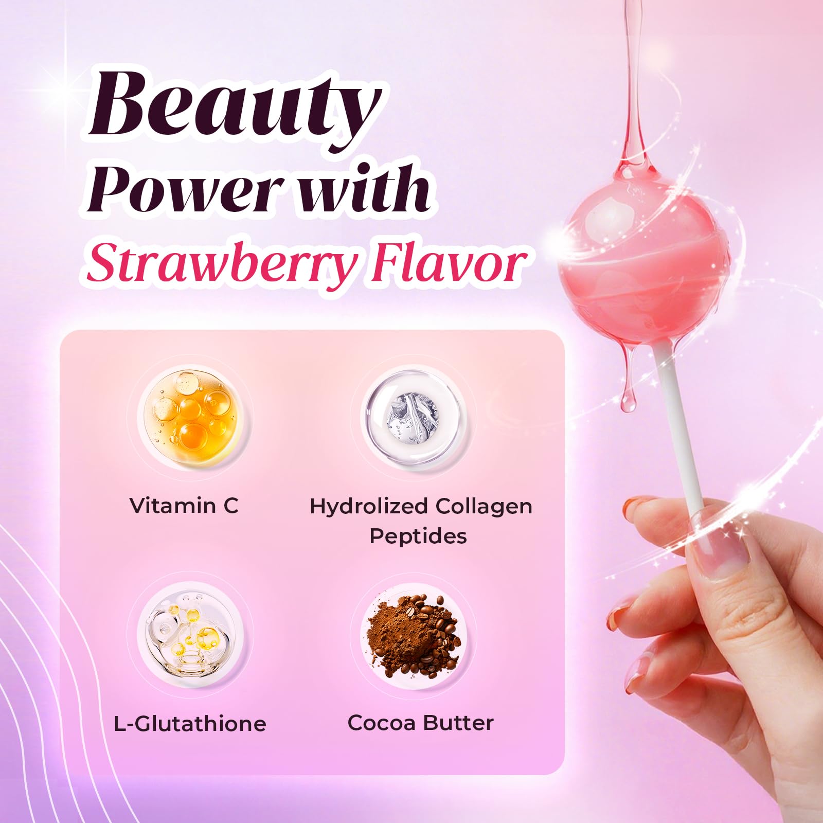 Divinity Nutra L-Glutathione Vitamin C Lollipops nutritional information