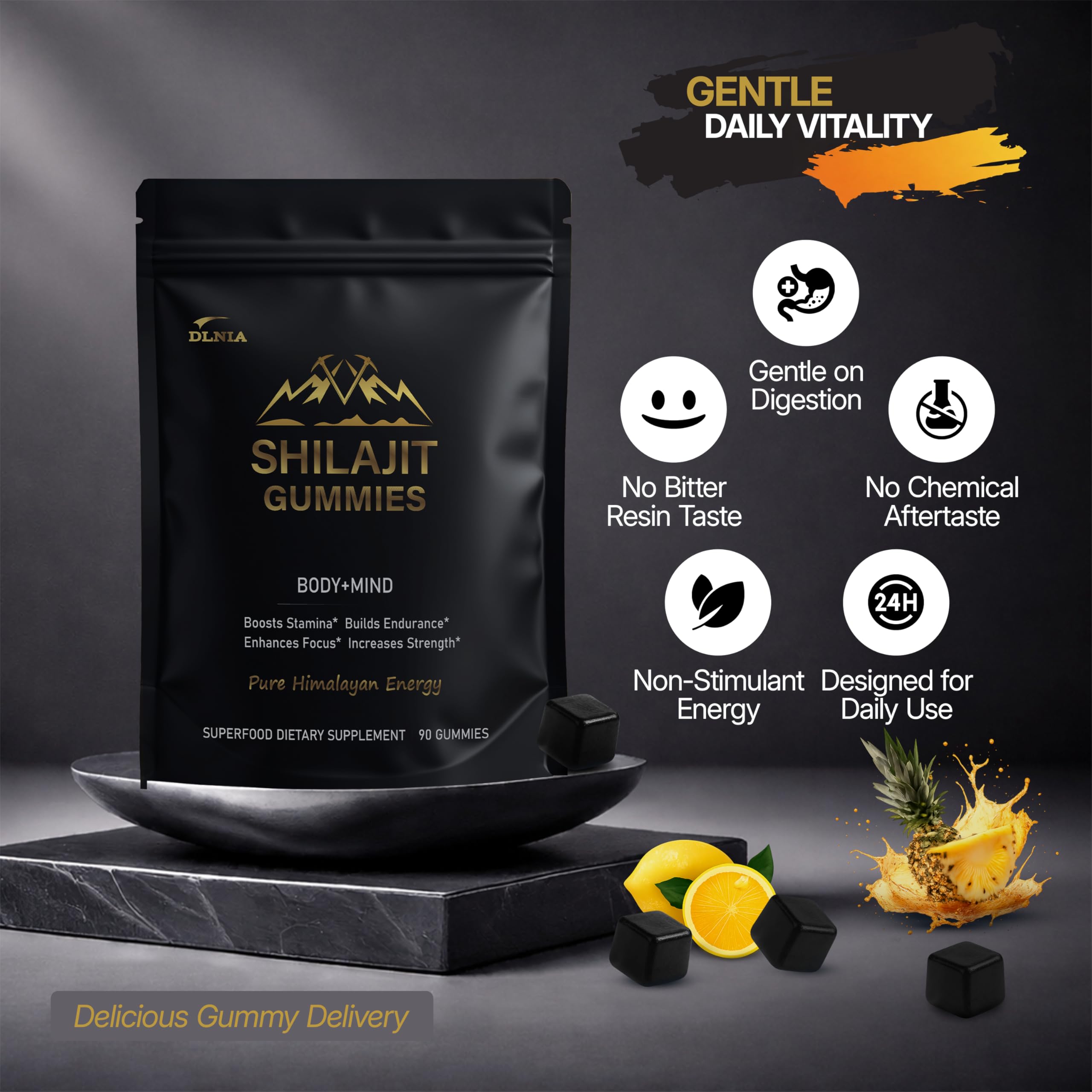 DLNIA 13-in-1 Trace Minerals Gummies with KSM-66 Ashwagandha