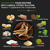 DLNIA Ashwagandha Supplement capsules close-up