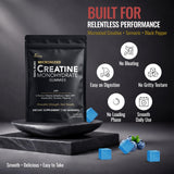 DLNIA Creatine Gummies Blueberry flavour close-up