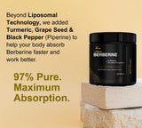 DLNIA Liposomal Berberine Supplement 68g lifestyle scene