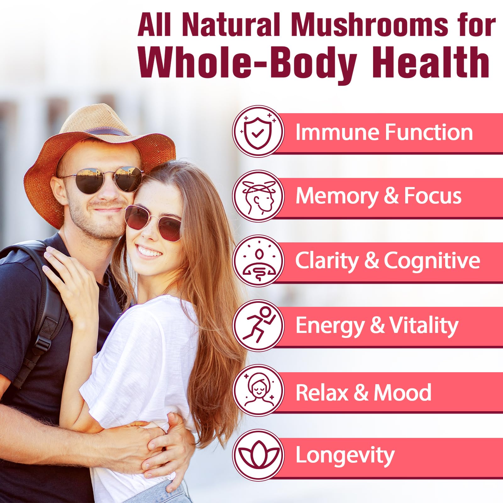 Dmeisy Lions Mane Mushroom Complex 4000mg tablets lifestyle image