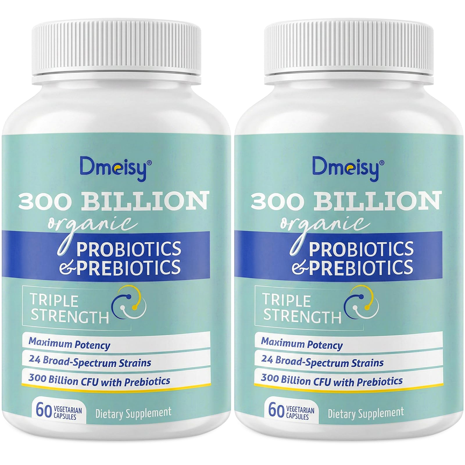 Dmeisy Probiotic Supplement 300 Billion CFU front view