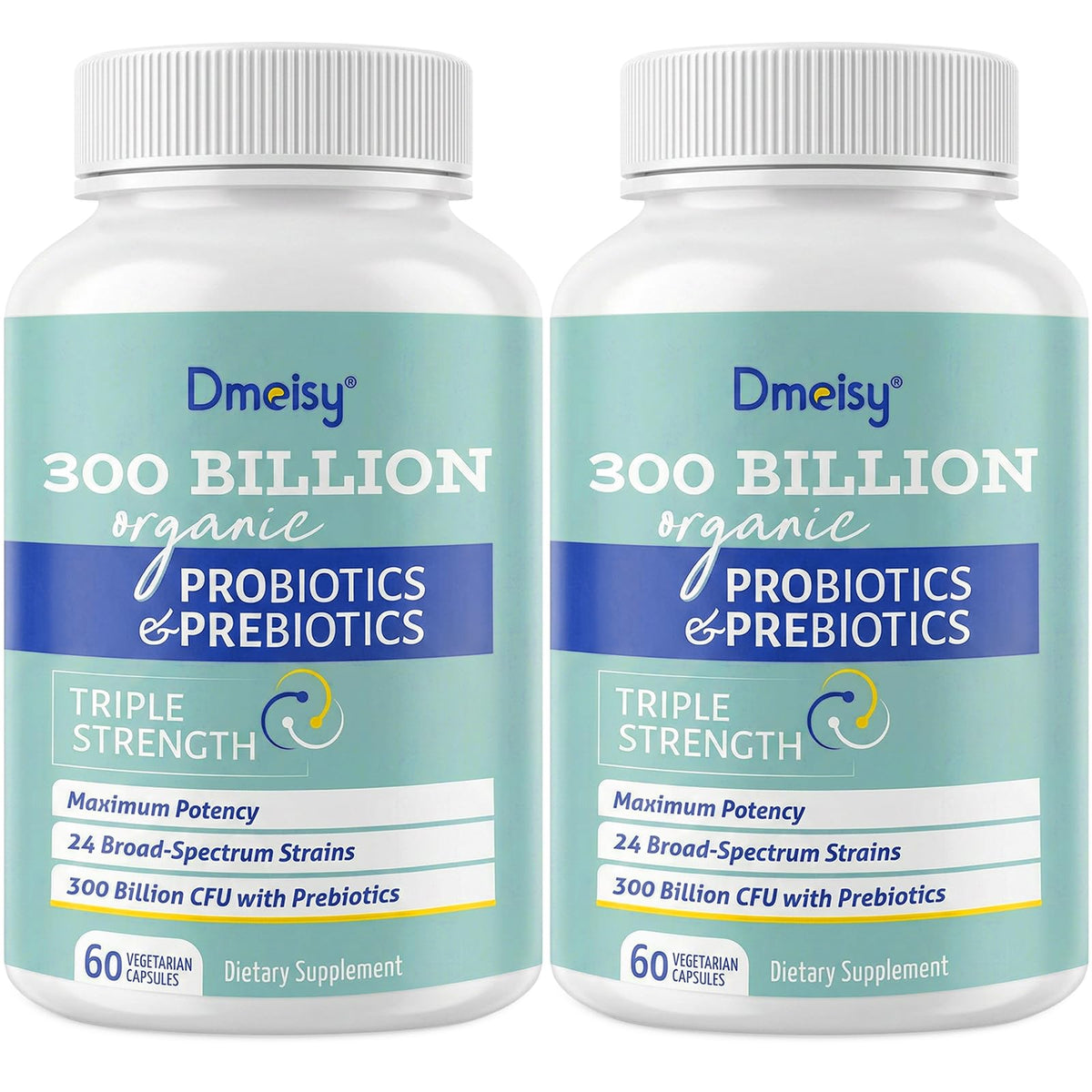 Dmeisy Probiotic Supplement 300 Billion CFU front view