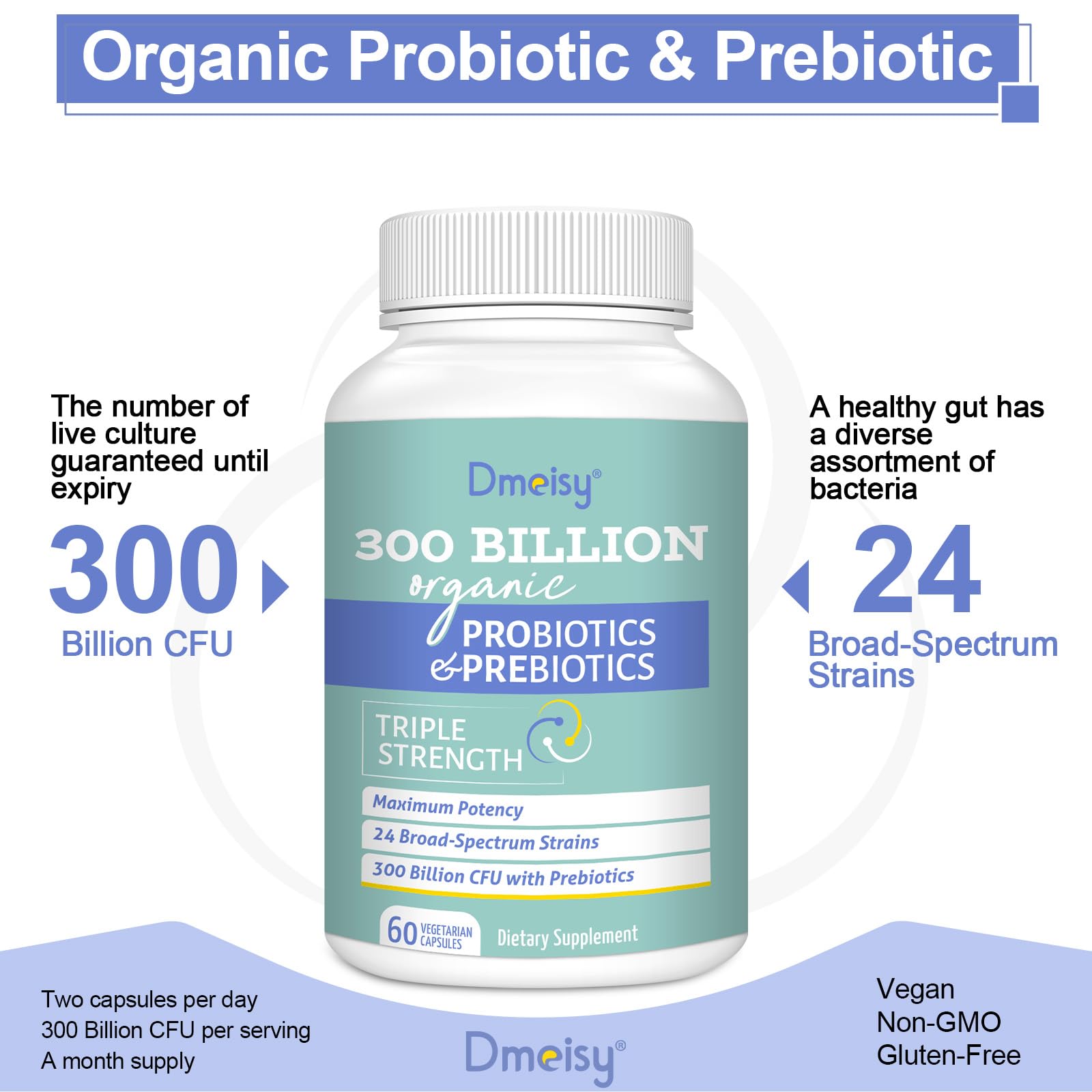 Dmeisy Probiotic Supplement ingredients list