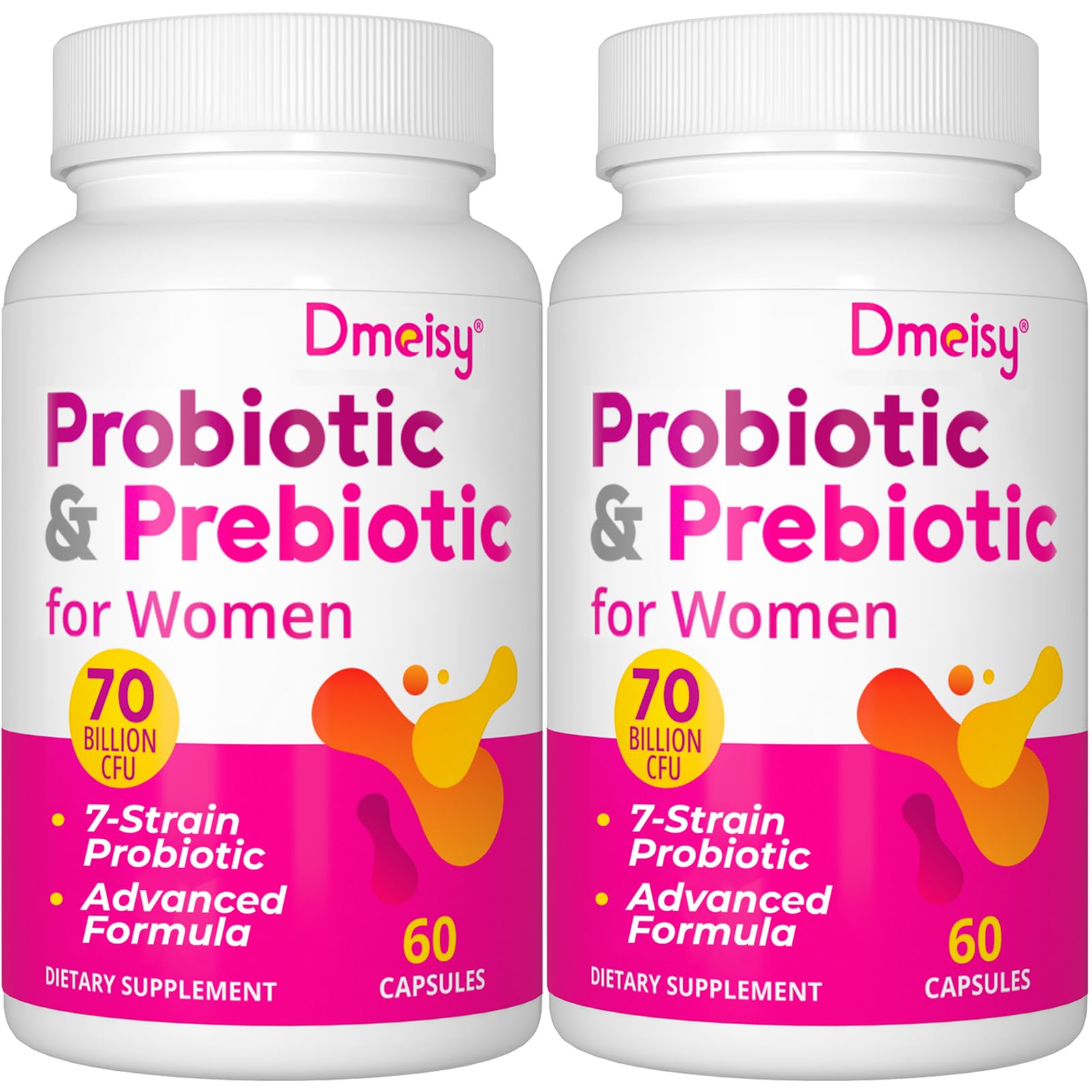 Dmeisy Women's Probiotics 70 Billion CFUs front view