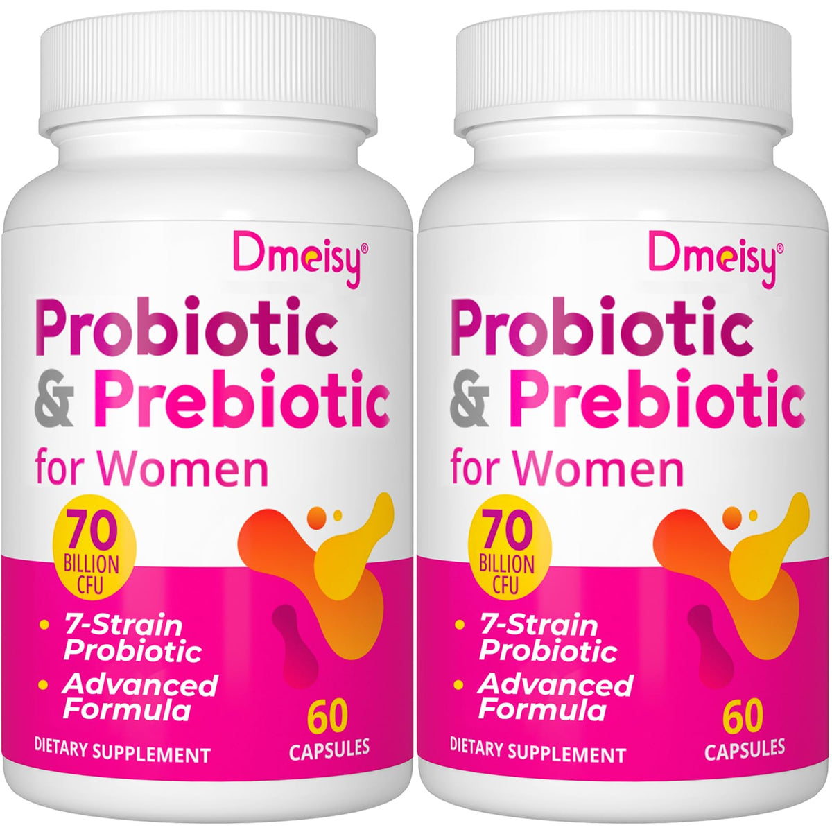 Dmeisy Women's Probiotics 70 Billion CFUs front view