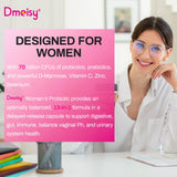 Dmeisy Women's Probiotics 70 Billion CFUs with a measuring spoon