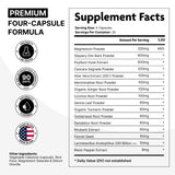 DMoose Fitness Slippery Elm Capsules 600mg side view