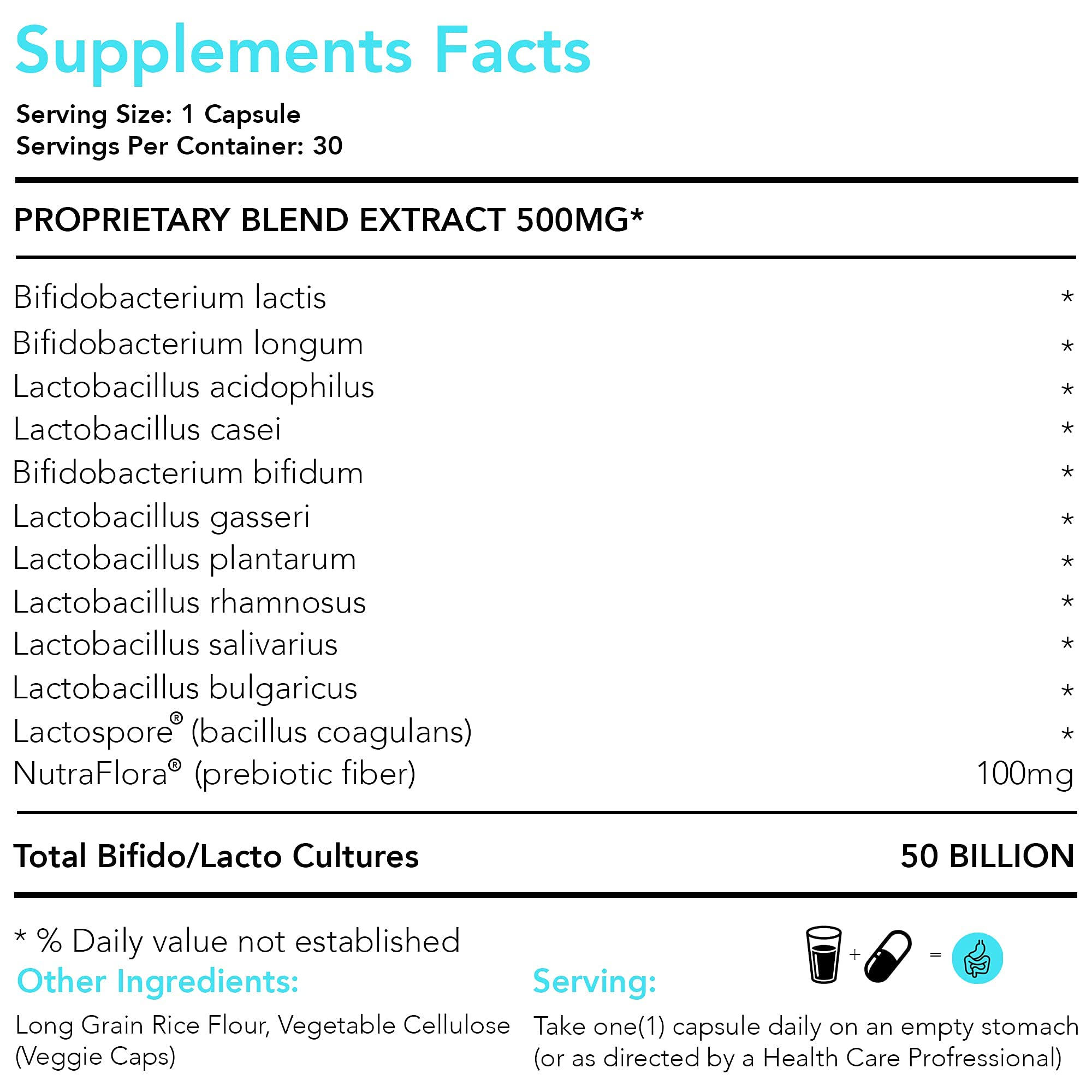 DNA SHIFT Probiotic Acidophilus Supplement packaging